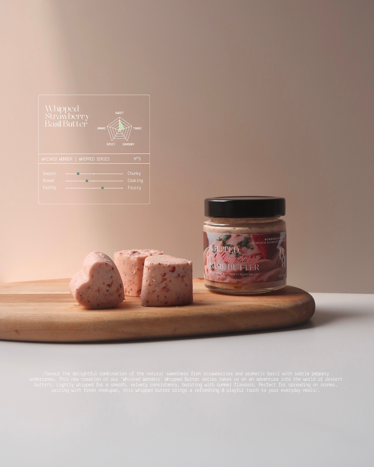 Whipped Strawberry Basil Butter