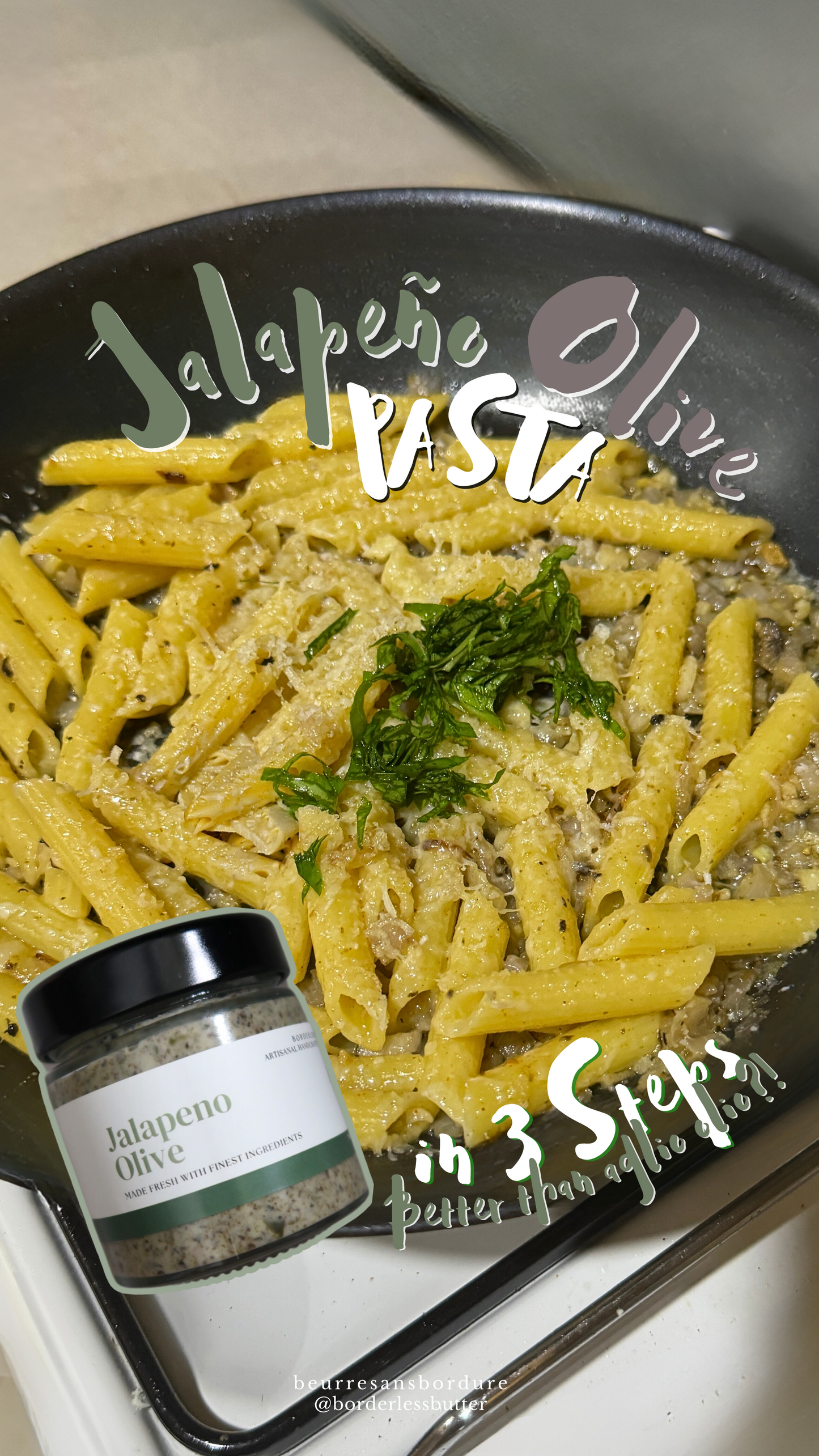 Jalapeño olive pasta recipe