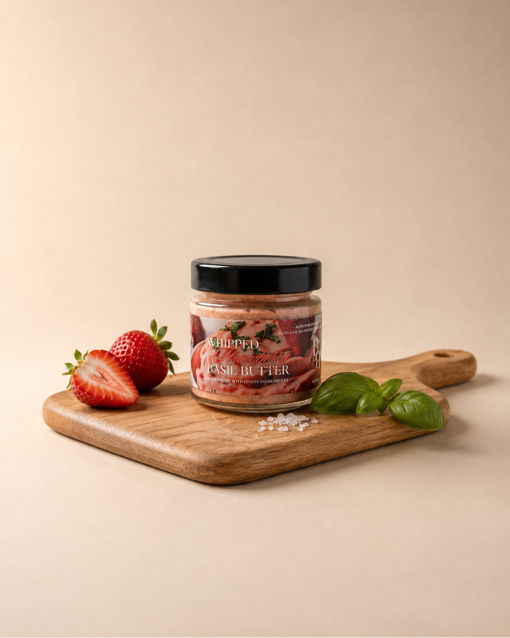 Whipped Strawberry Basil Butter